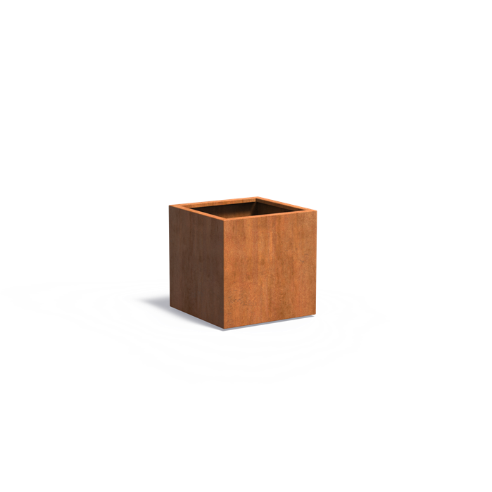 CARREZ 70 x 70 x 70 cm - Cortenstaal plantenbak met bodem