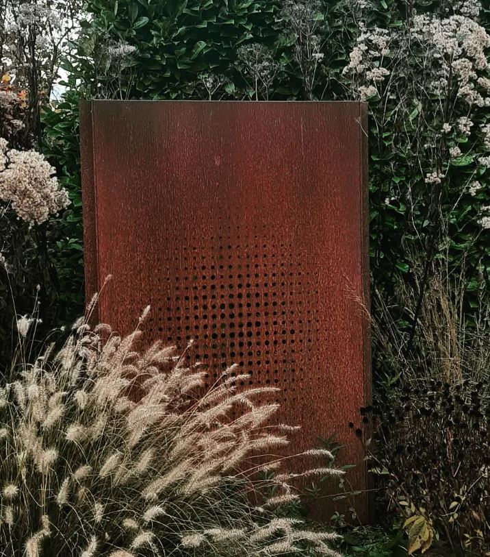 Cortenstahl Sichtschutzpaneel ABSTRACT (CPA3) | 110 x 180 cm