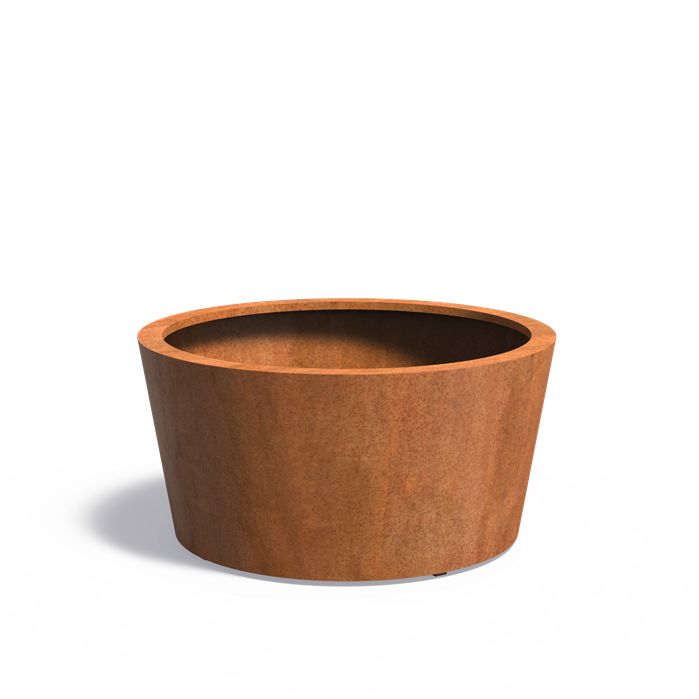 conic cortenstaal planter 0