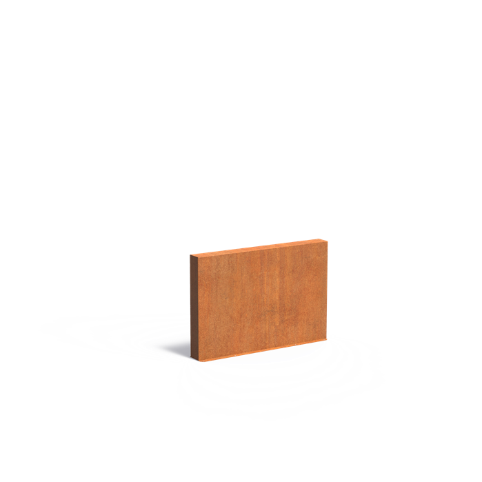 Cortenstahl Gartenmauer | 150 x 15 x 100 cm