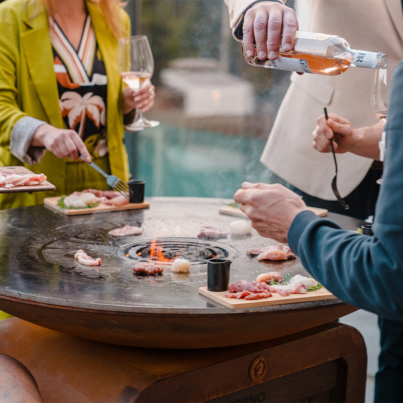 SEARE HALO PIEZO gasbetriebene Außenküche | Ø 1000 × 1000 mm